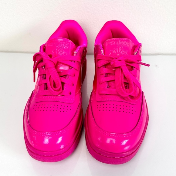 Cardi B x Reebok Coated Club C Double 'Dynamic Pink' Shoes Size 6.5 New - Picture 6 of 10
